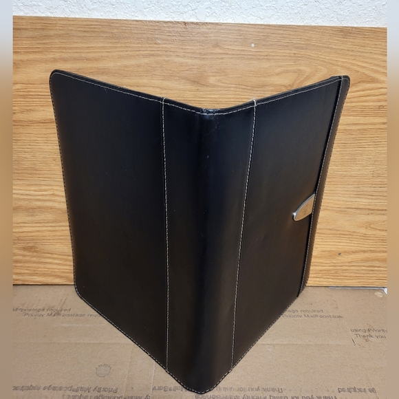 Leather Black Padfolio City National Bank - Picture 3 of 7